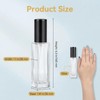 50ml/1.7oz Clear Glass Perfume Spray Bottle, Refillable Empty Atomizer Fine