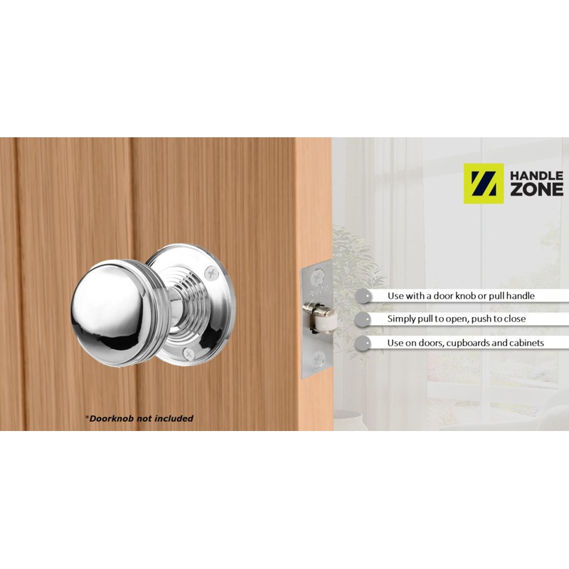 HANDLEZONE® 3 Pack Adjustable Roller Catch, Spring Loaded Ball Latch,