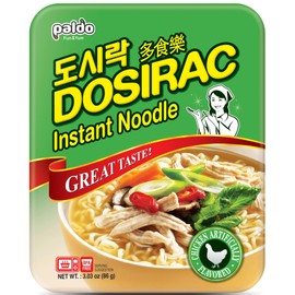 Paldo Dosirac Oriental Style Noodle, Chicken Flavour, 3.03 oz (Pack of 12)