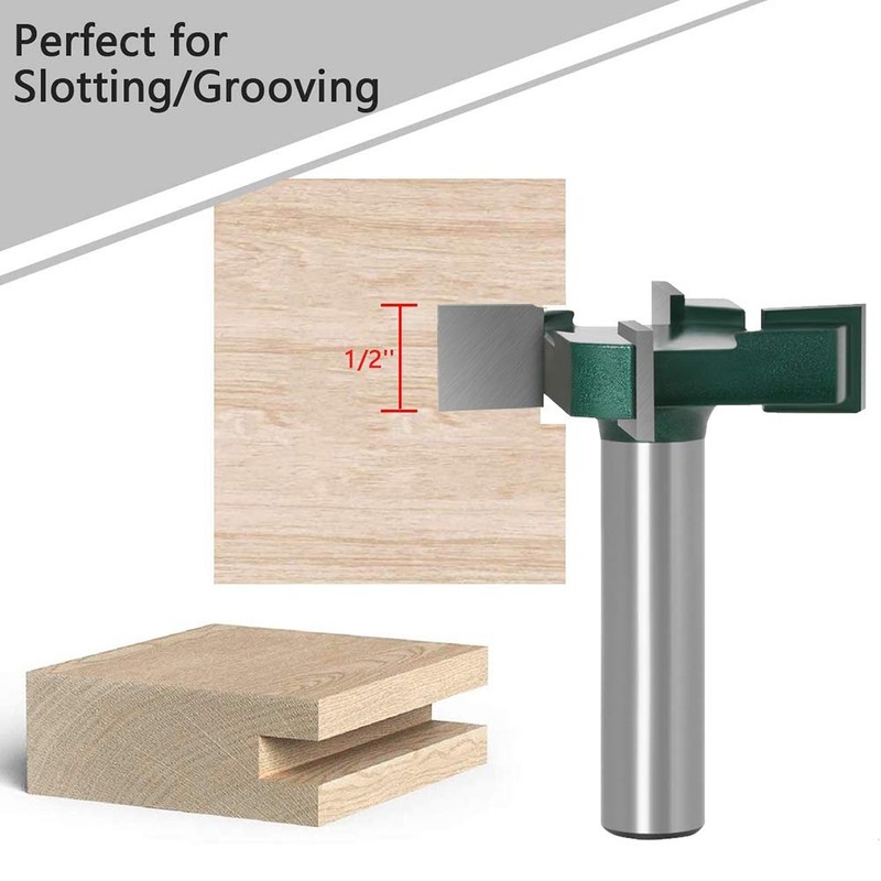 CNC Spoilboard Surfacing Router Bits, Gasea 1/2-Inch Shank 2" Cutting
