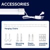 hykolity 4 Pack Linkable LED Shop Light for Garage, 2FT