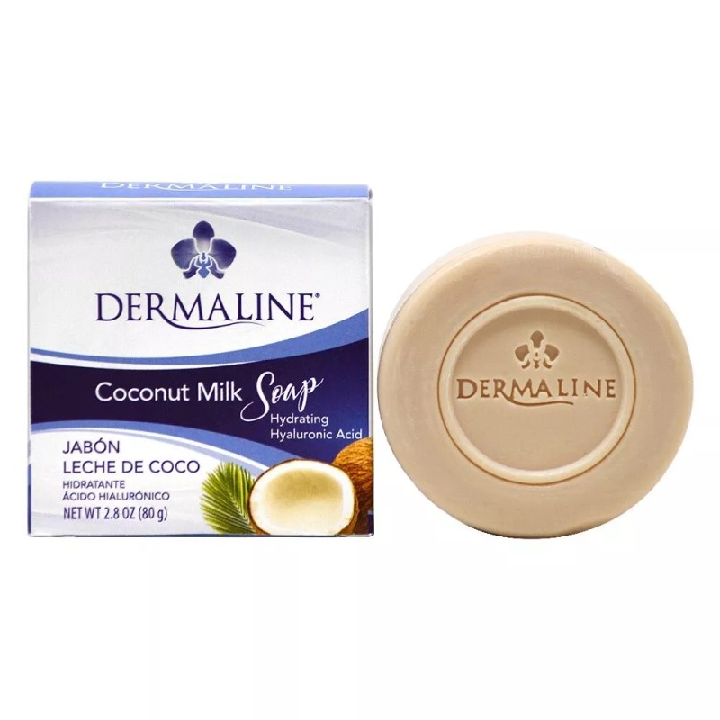 Dermaline Coconut milk soap 2.8 floz w/Free Nail File