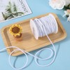GORGECRAFT 4mm 33 Yards White Cotton Drawstring Replacement Cord for