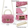 Amamcy Fashion Candy Color Handbag Satchel Mini Pink Purse Jelly