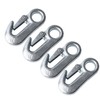 4Pcs Trailer Snap Hook 90mm Iron Tow Hook Safety Chain