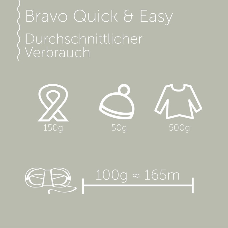 Schachenmayr Bravo Quick & Easy Hand Knitting Yarn 100 g