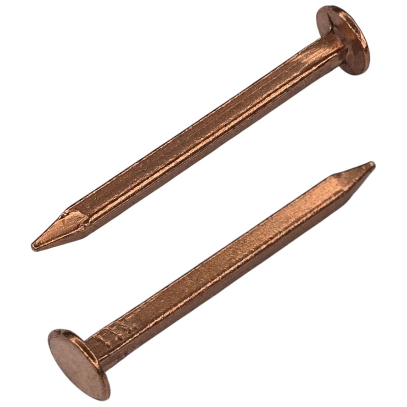 cyclingcolors 20 x Square Copper Nails Square Nails Nautical Wood