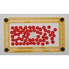 LiFschal 200G(0.45LB) Flat Glass Marbles,Red Colour Mini Glass Gems,Flat Bottom