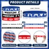 Quelay 100 Pcs Wrestling Silicones Bracelets Wrestling Rubber Wristbands Match