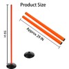 ASENVER Soccer Basketball Training Poles Detachable Agility Poles Training Equipment,