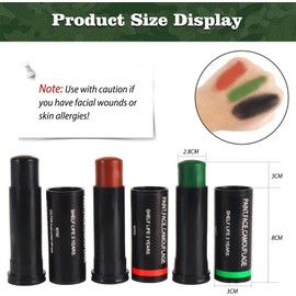 Rostblant Tri-colour Camouflage Oil, Outdoor CS Field Camouflage Face Delivers Performance Tactical Camouflage Oil