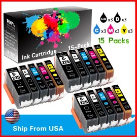 Unbranded/Generic 15 PK PGI-225 CLI-226 Ink Cartridge for Canon PIXMA MG8120 PIXMA MG8120B Printer