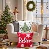 Embroidered christmas pillow covers，Christmas Pillow Covers 18x18 inch Christmas Decoration