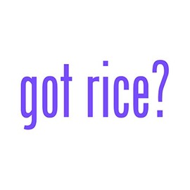 RDW Got Rice ? Sticker - Decal - Die Cut - Sport Compact Joke no VIP - Purple 4.76" x 2.25"