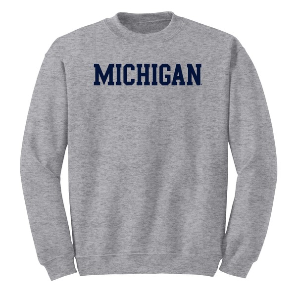 UGP Campus Apparel AW01 - Michigan Wolverines Basic Block Crewneck
