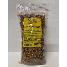 Enjoy Mini Yakko Arare Japanese Rice Crackers 8oz Resealable Bag x1