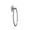 Croydex QM741541 Flexi-Fix Romsey Towel Ring with Zinc Alloy Construction,