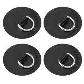 Be In Your Mind 4PCS D-Ring Patch Kayak D-Ring Pad Paddleboard Accessories for PVC Inflatable Boat Canoe Raft Dinghy Kayak Surfboard No Glue Included 4 Inch Black