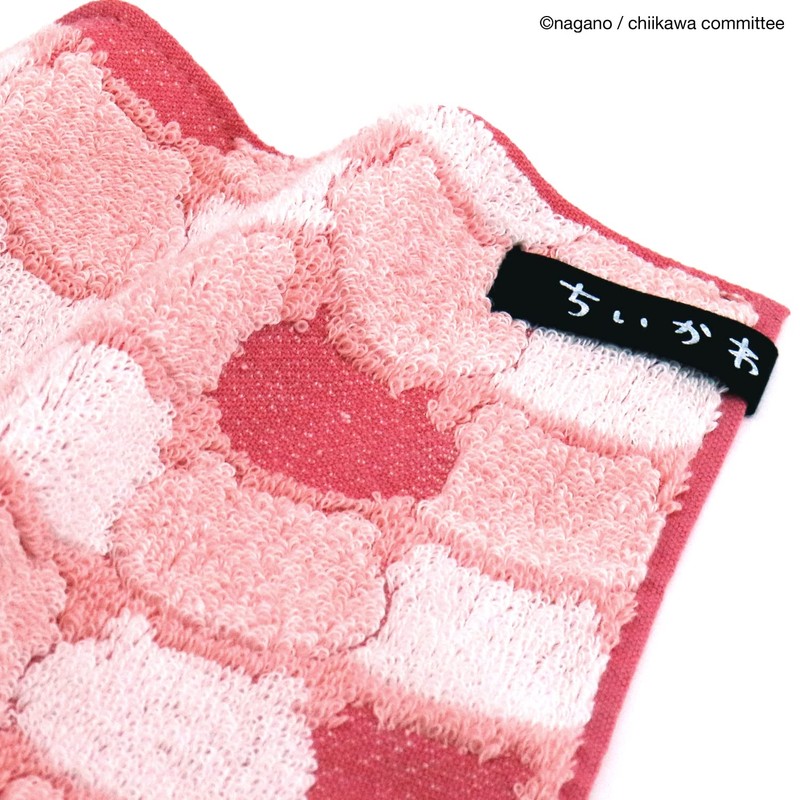 Chiikawa Towel Handkerchief, Pink, Pile, Scara, Cute, 41-1060080, Approx. 9.8