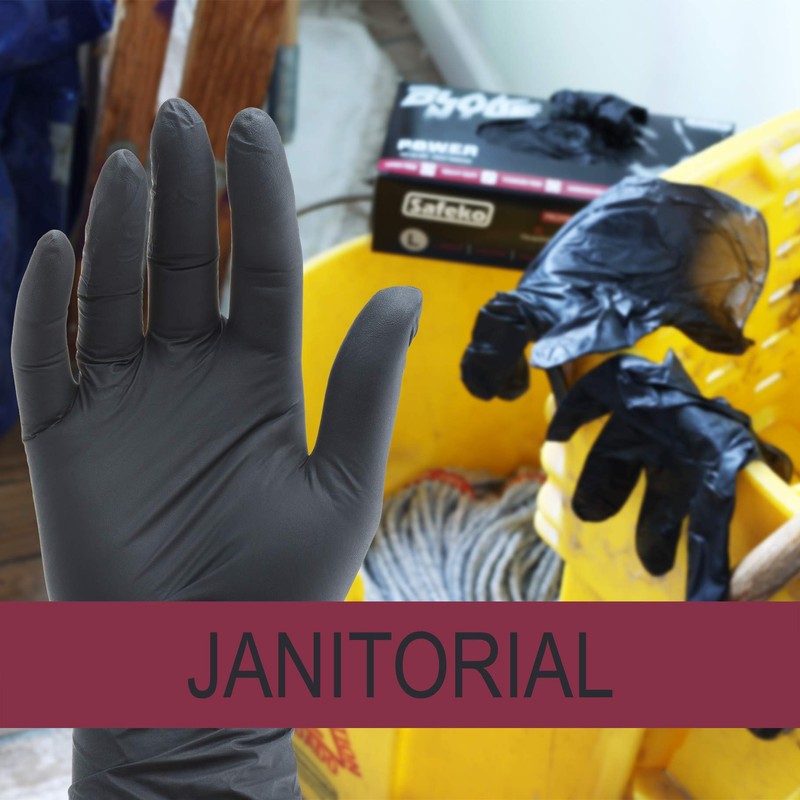 Medium Black Nyle Gloves (100 Count/Box)