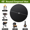 Grill Mats for Outdoor Grill,Fire Pit Mat for Under Fire
