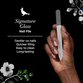 Butter London Signature Glass Nail File - Essential Tool for Manicure and Pedicure - Smooth Out Rough Edges and Helps Prevent Breakage and Splitting -