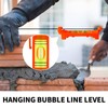 8 Pcs String Line Level Post, 2.95inch Small Bubble Level