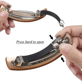 DODUOS 3PCS Hair Barrettes for Women, Barrette Hair Clips for Thick Hair, Retro Classic Large Barrettes French Clip Barrettes, Hair Slides and Clips for Women Fine Hair, French Design Hair Barrette