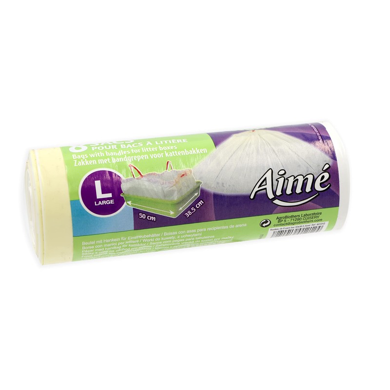 Agrobiothers Beutel für die Katzentoilette, 50 x 38,5 cm, 8 Stück