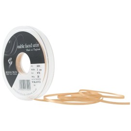 Berisfords Double Satin Ribbon, Honey Gold, 3 mm