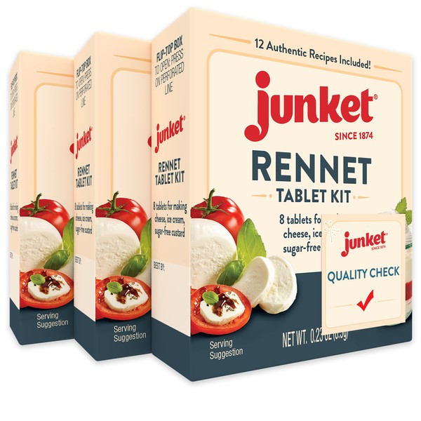 Junket Rennet Tablets, 0.23 Ounce (Pack of 3)