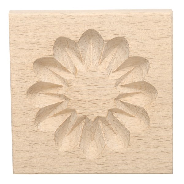 HARFINGTON Wooden Cookie Mould 3.94" x 3.94" Wooden Cookie Biscuit