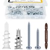 Mywish Self Drilling Drywall Anchors Screws, 200Pcs Wall Hanging Kit