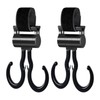 grooblue Baby Stroller Hook, Buggy Hook, 360 Degree Rotation, Double