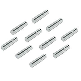 Gedotec Shelf Support for Shelving System, Shelf Brackets, Kitchen Shelf Support for Shelf Furniture - H3113, Drill Diameter 5 mm, Nickel-Plated Steel, Pack of 20