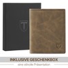 TENBST Men's Wallet with RFID Protection, Wallet with Coin Compartment,