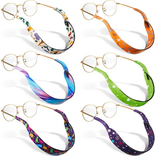 Weewooday 6 Pieces Kids Eyeglass Strap Nonslip Sunglasses Holder Lanyard