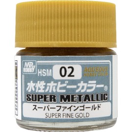 GSI Creos Water-Based Hobby Color Super Fine Gold 10ml Model Paint HSM02