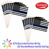 LUSEOAN 20 Pack Thin Blue Line American Police Mini Stick