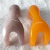 천연 로즈 쿼츠 스톤 구아샤 페이스,목 바디 보드 마사지기 Natural