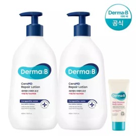 Dermabee 세라엠디 리페어 로션 400ml 1+1+랜덤튜브1개 CeraMD Repair Lotion 400ml 1+1+Random Tube 1ea [Basic Product]