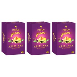 Herby Yeşil Çay Şeftali ve Vanilya 3'lü paket