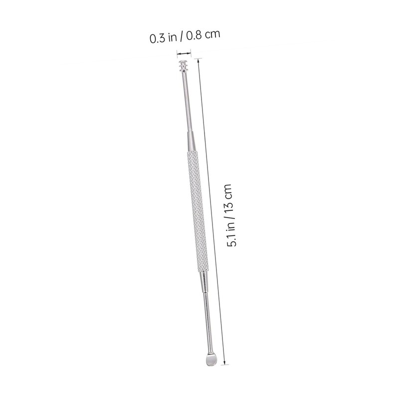 Healeved 1set Comfortable Ear Picks Stainless Steel Ear Wax Removal