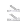 2 Sets 360 Degree Rotatable Pivot Hinge Stainless Steel Hidden
