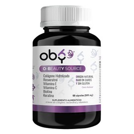 Vitaminas Cabello Mujer Capsulas Biotina Colágeno Keratina Vitamina Resveratrol Oby Beauty Piel Uñas