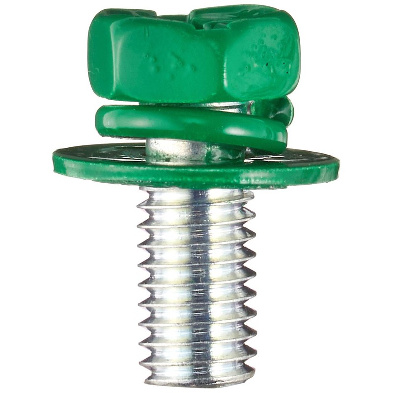 Takigen C-209SF-M5 x 12 Iron Green Bolt (SEMS Specification)