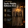 Hanging Skeleton Ghost for Halloween Decor – Gauze Skull Prop
