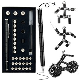 Waksox Fidget Pen Magnetic Pen - Gift for Teenager Boys Girls 8 9 10 11 12 Years Old Magnetic Fidget Pen Decompression Ballpoint Pen