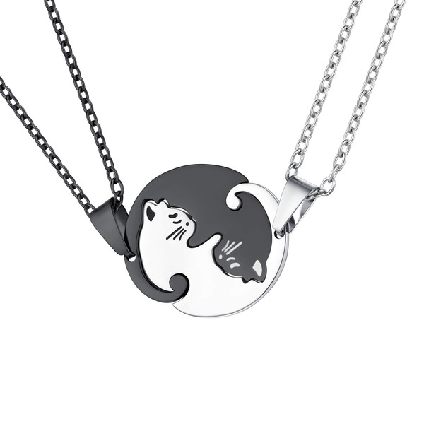 U7 Friendship Necklace For 2 Girls Best Friend Womens Jewellery