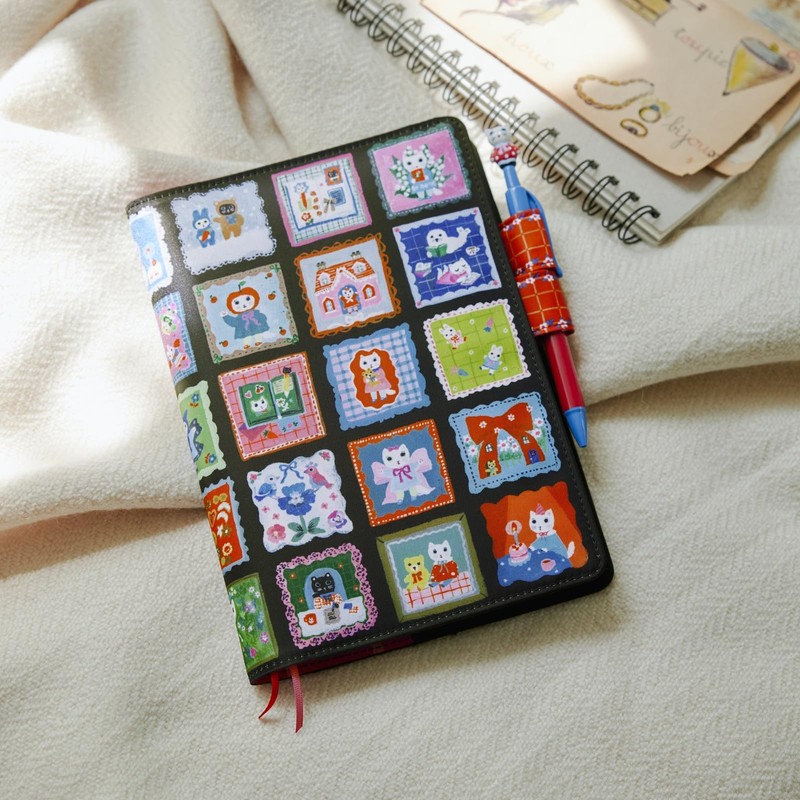 ほぼ日手帳 カズン(A5)手帳カバー 北岸由美/しろねこのまいにち